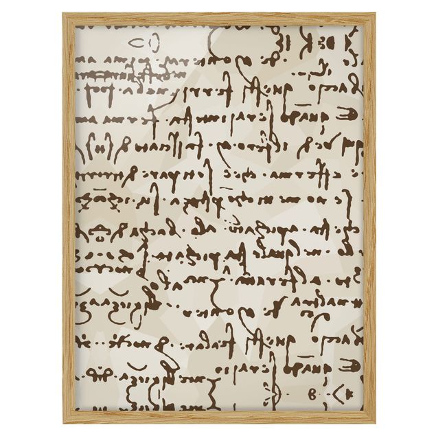 Ingelijste posters Da Vinci Manuscript