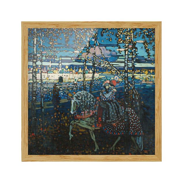Ingelijste posters Wassily Kandinsky - Riding Paar