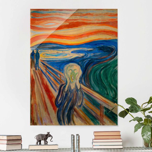 Glasschilderijen Edvard Munch - The Scream