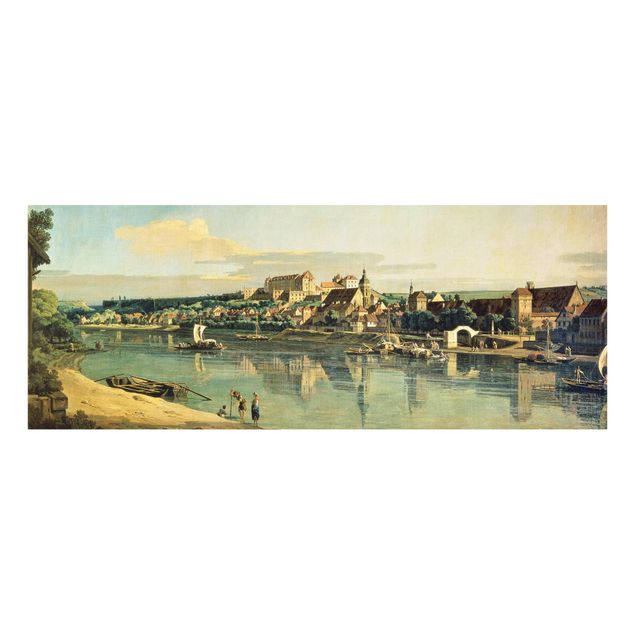 Glasschilderijen Bernardo Bellotto - View Of Pirna