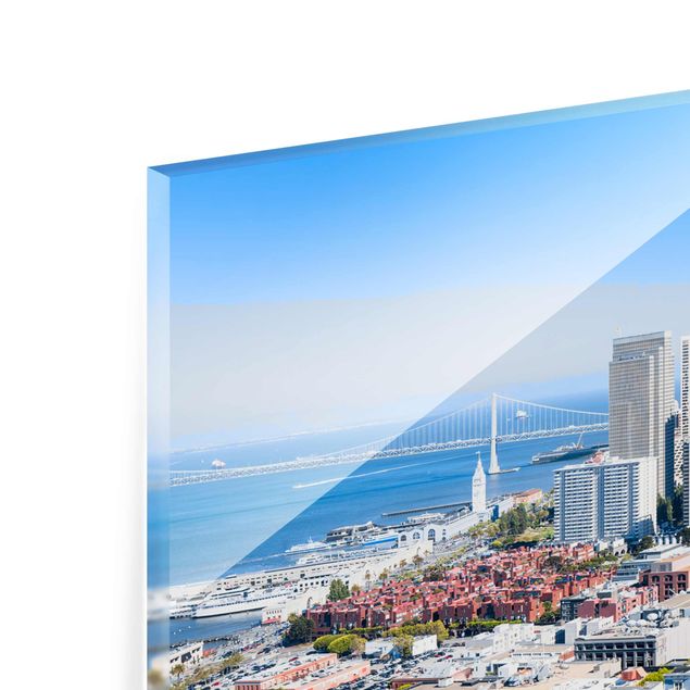 Glasschilderijen San Francisco Skyline