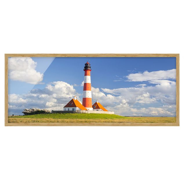 Ingelijste posters Lighthouse In Schleswig-Holstein