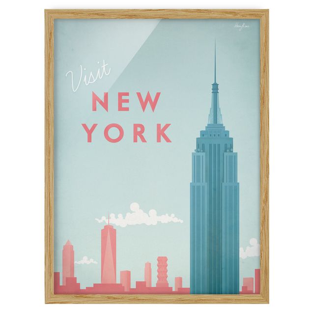 Ingelijste posters Travel Poster - New York