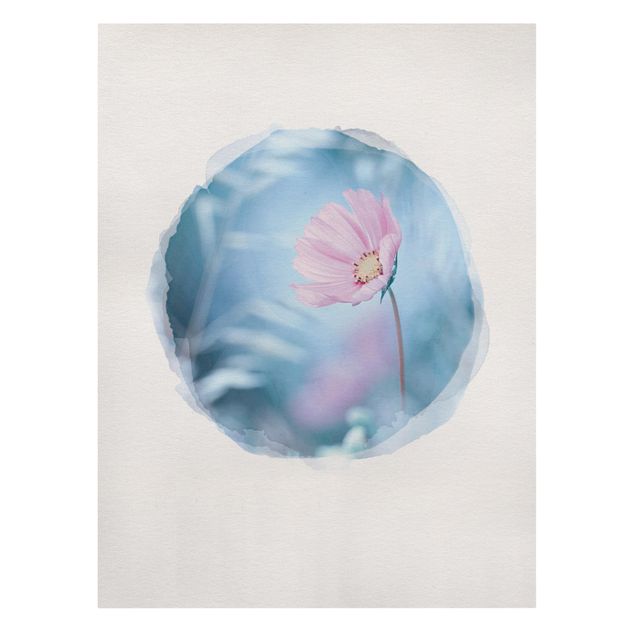 Canvas schilderijen WaterColours - Bloom In Pastel