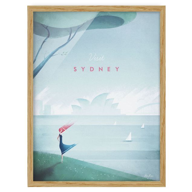 Ingelijste posters Travel Poster - Sidney