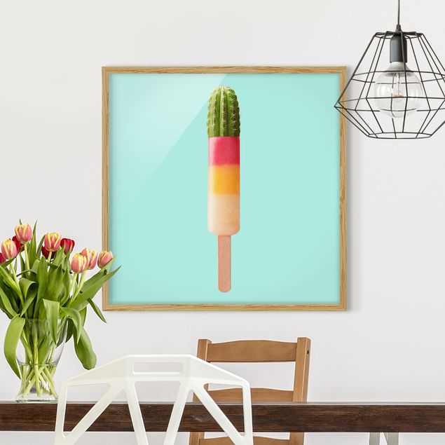 Ingelijste posters Popsicle With Cactus