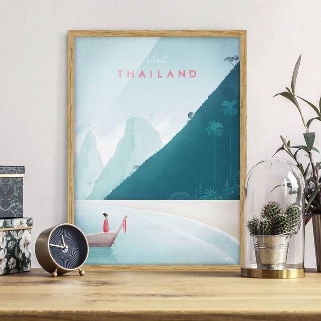 Ingelijste posters Travel Poster - Thailand