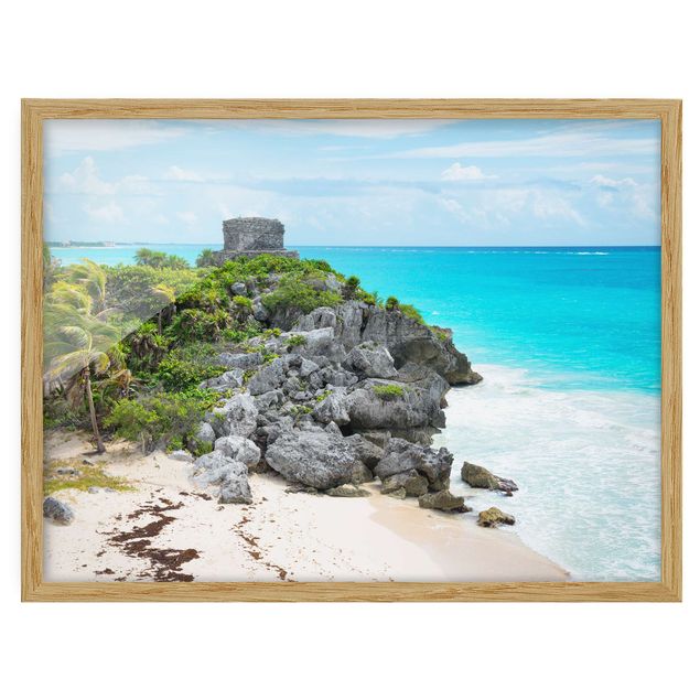 Ingelijste posters Caribbean Coast Tulum Ruins