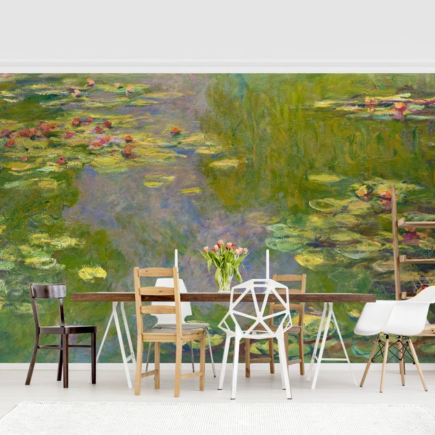 Fotobehang Claude Monet - Green Waterlilies