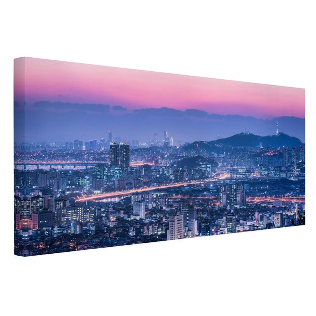Canvas schilderijen Skyline Of Seoul