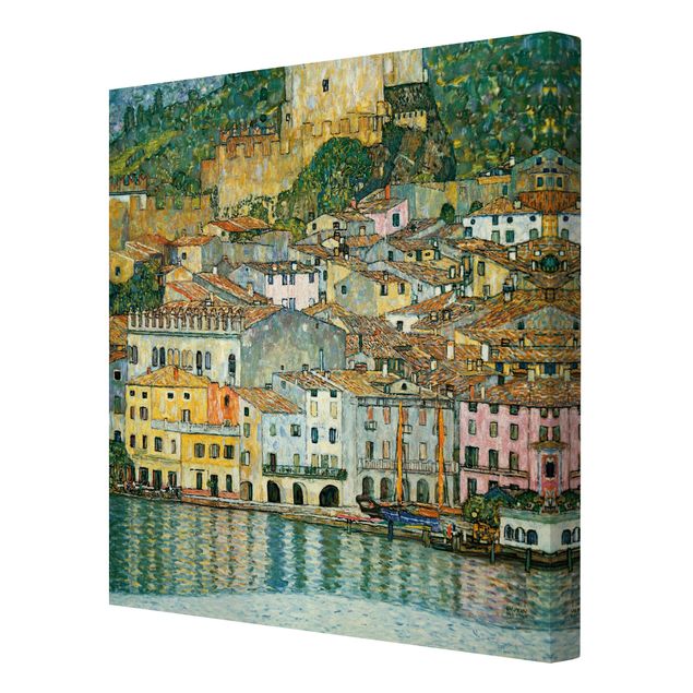 Canvas schilderijen Gustav Klimt - Malcesine On Lake Garda