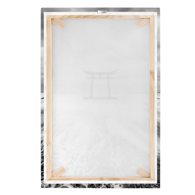 Canvas schilderijen Japanese Torii In The Ocean