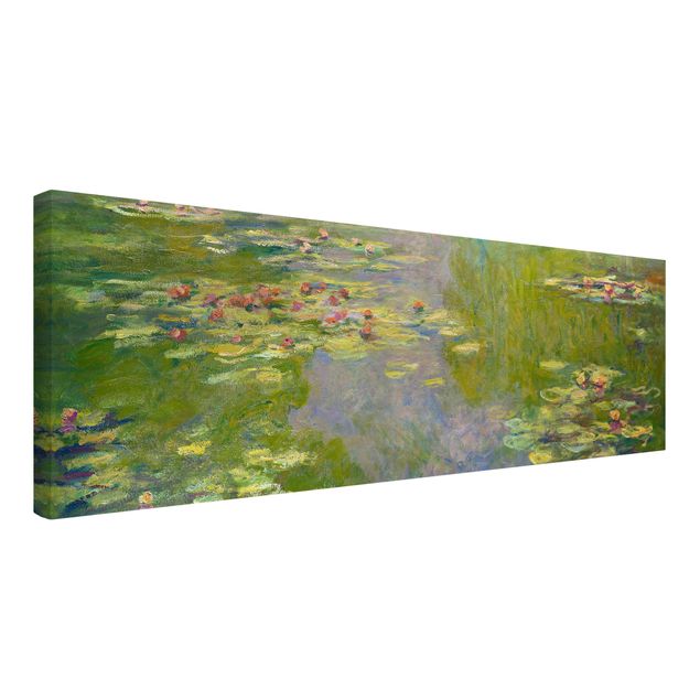 Canvas schilderijen Claude Monet - Green Waterlilies