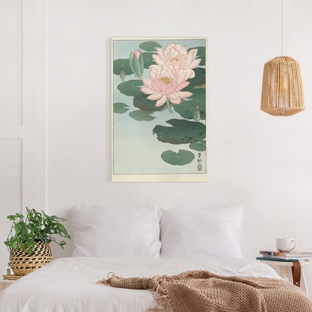 Canvas schilderijen Ohara Shôson - Water Lilies