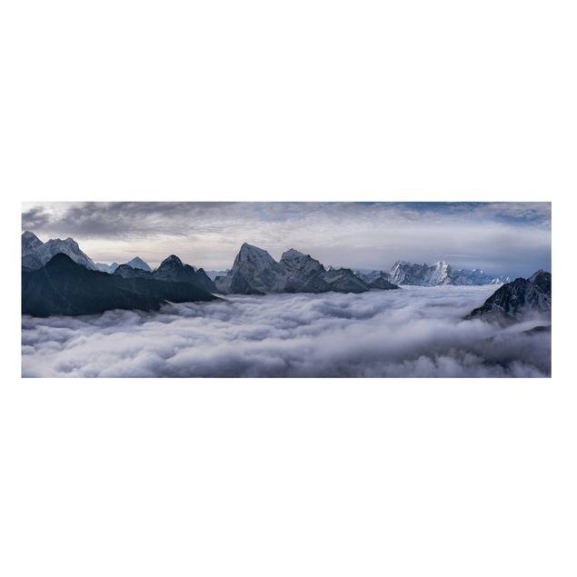 Canvas schilderijen Sea Of ​​Clouds In The Himalayas