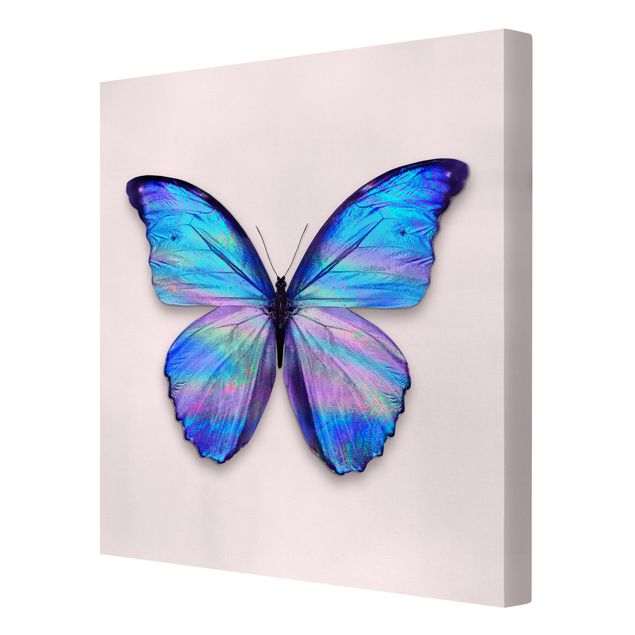 Canvas schilderijen Holographic Butterfly