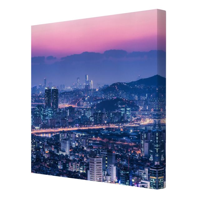 Canvas schilderijen Skyline Of Seoul