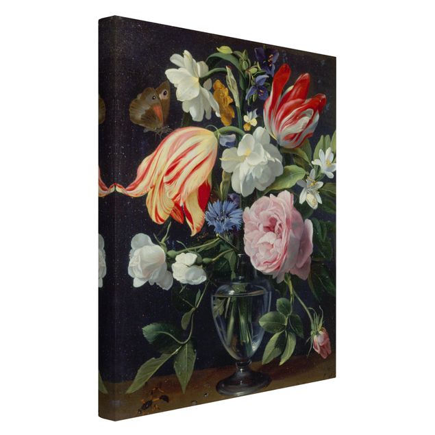Canvas schilderijen Daniel Seghers - Vase With Flowers