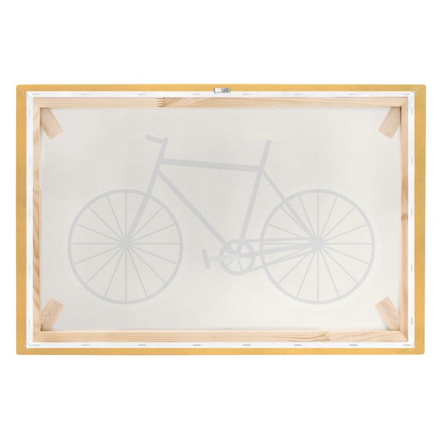 Canvas schilderijen Bicycle In Yellow