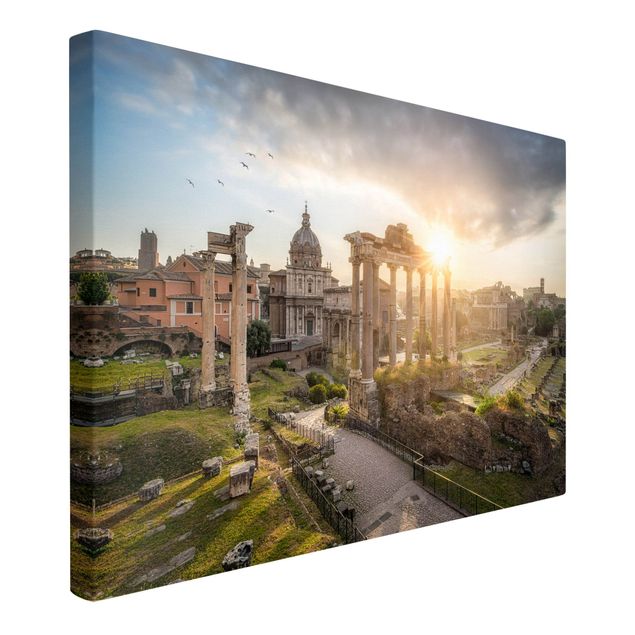 Canvas schilderijen Forum Romanum At Sunrise