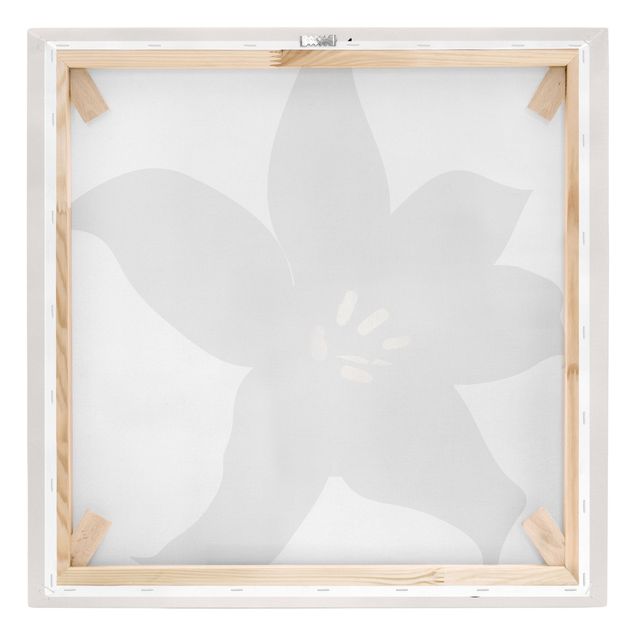 Canvas schilderijen Graphical Plant World - Orchid Black And Gold