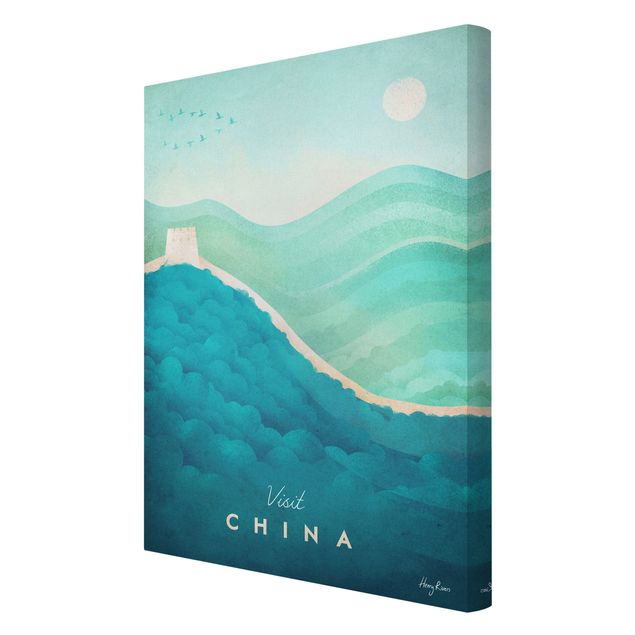 Canvas schilderijen Travel Poster - China