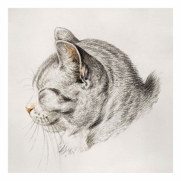 Canvas schilderijen Vintage Drawing Cat III