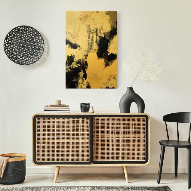 Canvas schilderijen - Goud Golden Collage