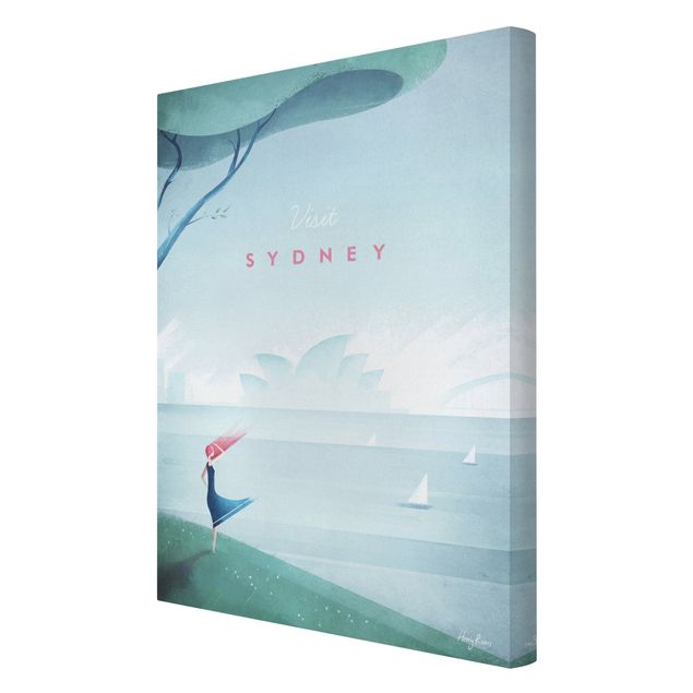 Canvas schilderijen Travel Poster - Sidney
