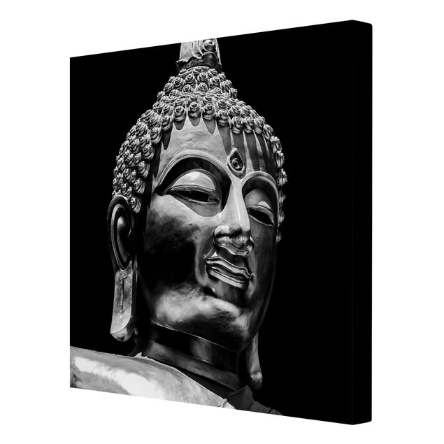 Canvas schilderijen Buddha Statue Face