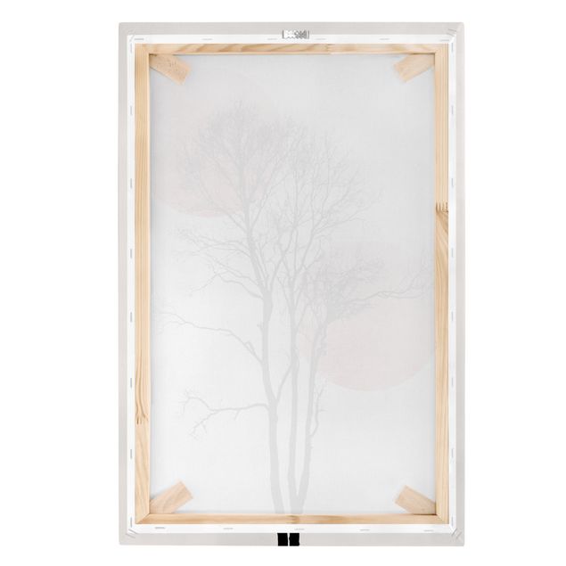 Canvas schilderijen Tree in Nightsky