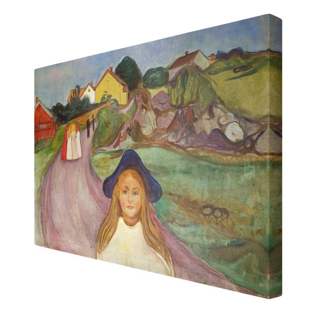 Canvas schilderijen Edvard Munch - White Night
