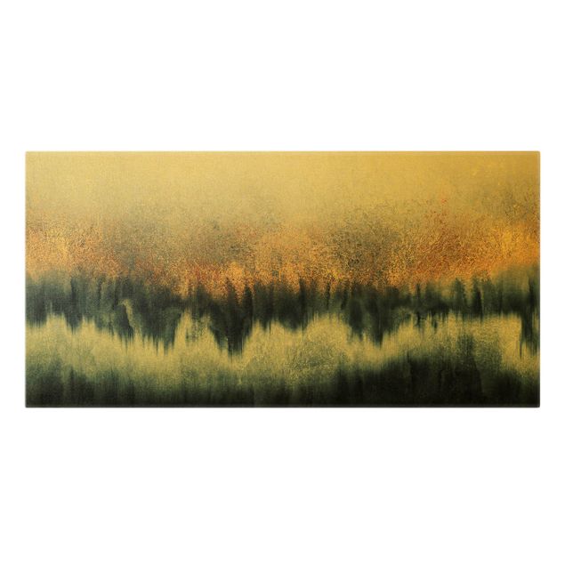 Canvas schilderijen - Goud Golden Horizon