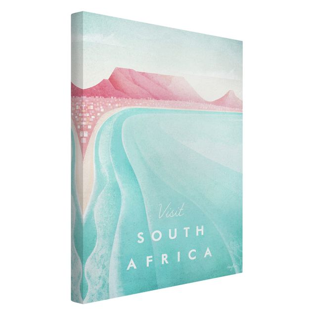 Canvas schilderijen Travel Poster - South Africa