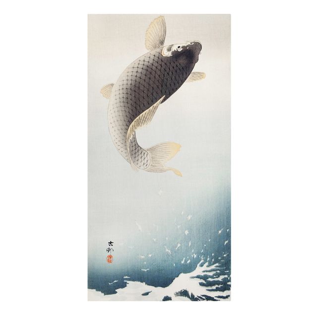 Canvas schilderijen Vintage Illustration Asian Fish II