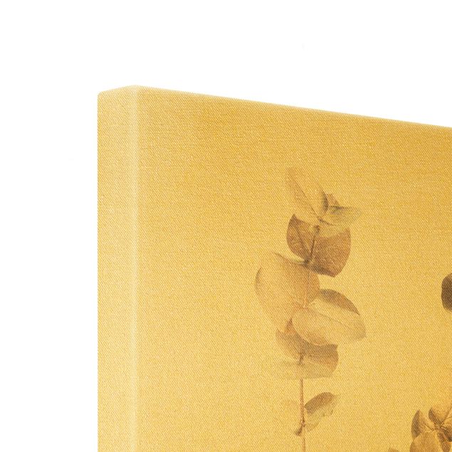 Canvas schilderijen - Goud Golden Eucalyptus