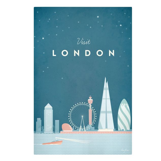 Canvas schilderijen Travel Poster - London
