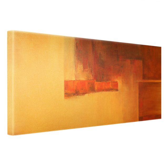 Canvas schilderijen - Goud Balance Orange Brown