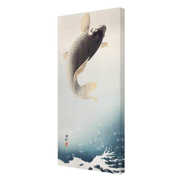 Canvas schilderijen Vintage Illustration Asian Fish II