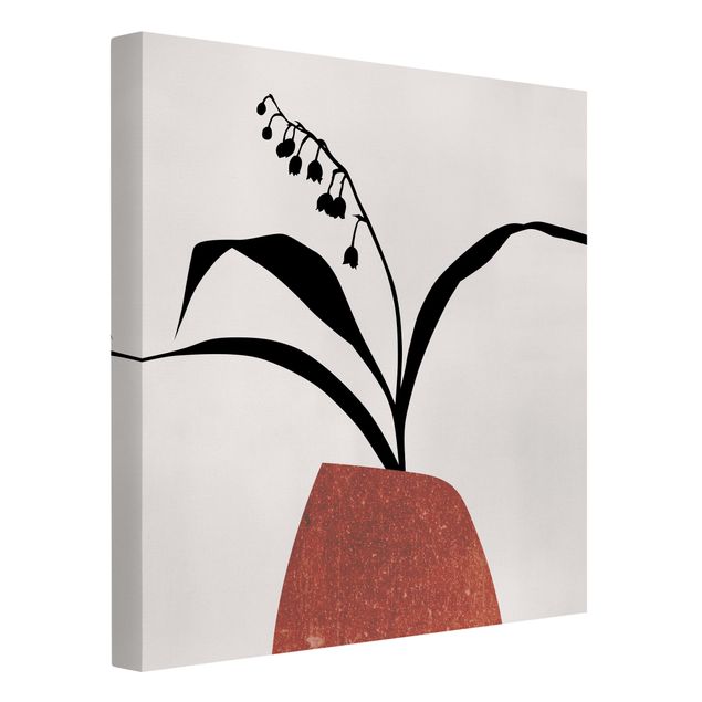 Canvas schilderijen Graphical Plant World - Lily Of The Valley