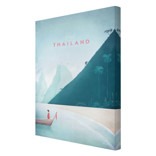 Canvas schilderijen Travel Poster - Thailand