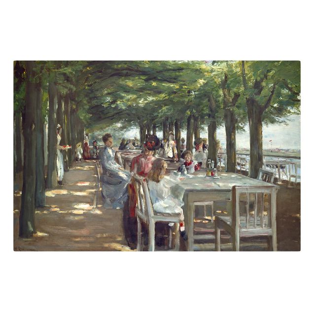 Canvas schilderijen Max Liebermann - The Restaurant Terrace Jacob