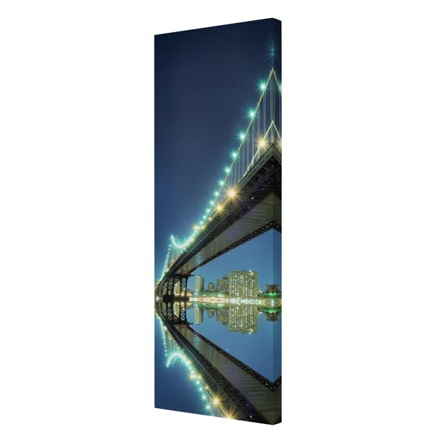 Canvas schilderijen Abstract Manhattan Bridge