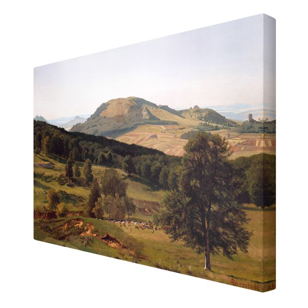 Canvas schilderijen Albert Bierstadt - Hill and Dale