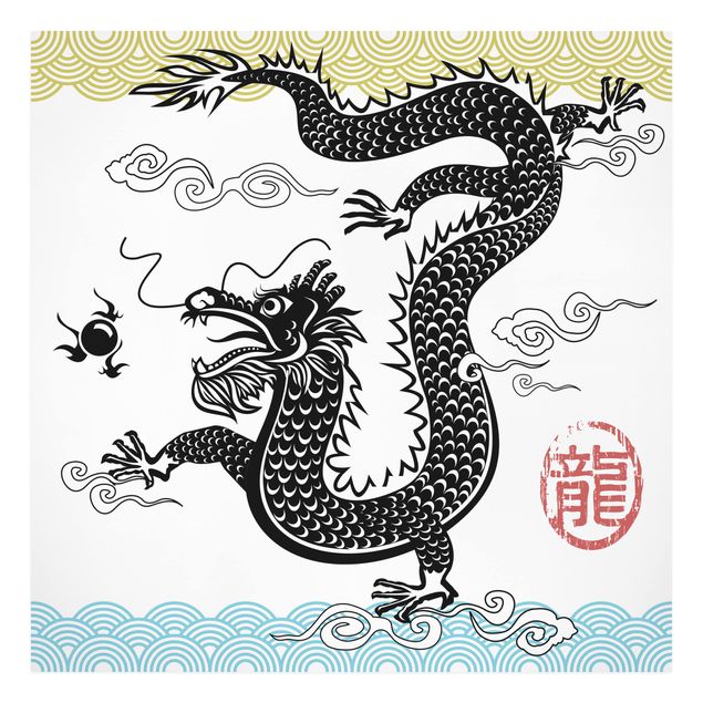 Canvas schilderijen Asian Dragon