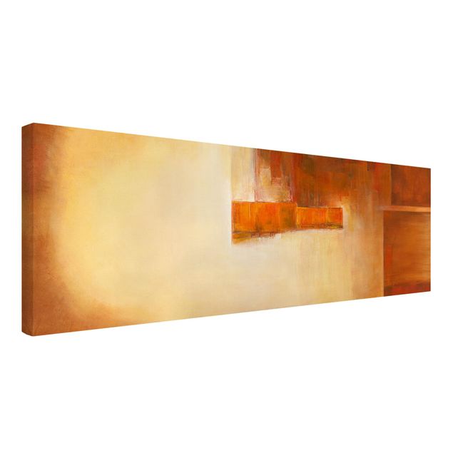 Canvas schilderijen Balance Orange Brown