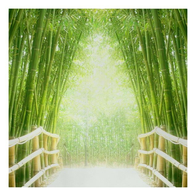 Canvas schilderijen Bamboo Way