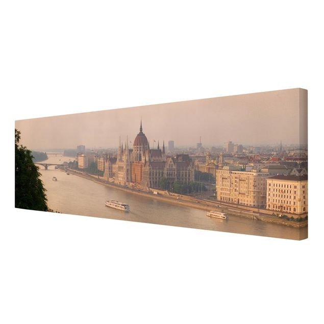 Canvas schilderijen Budapest Skyline