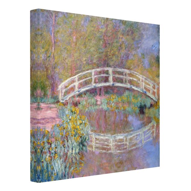 Canvas schilderijen Claude Monet - Bridge Monet's Garden