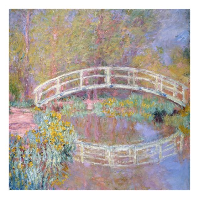 Canvas schilderijen Claude Monet - Bridge Monet's Garden